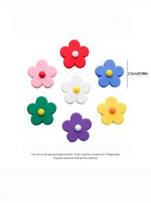 5 stuks/set kleine bloemen auto botsingsvermijdingsstrips, auto-interieurdecoratie, deurbotsingsbescherming, ventilatieopeningsdecoratie-accessoires