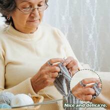 Adjustable Woven Crochet Tension Ring, Silver Color Crochet Ring, For Crochet Knitting, Finger Crochet Ring, Hand Weaving Supplies, Women Crochet Knitting Tools - Multicolor - View 4