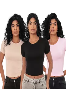 1 Preto e 1 Nude 1 Rosa Bebe