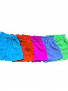 KIT WITH 2 Girls' Shorts - Multicolor - View 3
