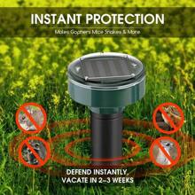 [Solar-Driven Strong Drive] 4 Equipped With Ultrasonic Mole Drive Devices: Effectively Protect The Courtyard And Bid Farewell To Hamster Intrusion. - Green - View 5