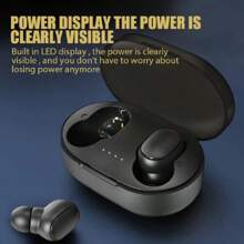 A6S TWS True Wireless Bluetooth Earbuds 5.3 Touch Control Earphones With Microphone, Waterproof Sports Earphones Compatible With All Smartphones - Black - View 1