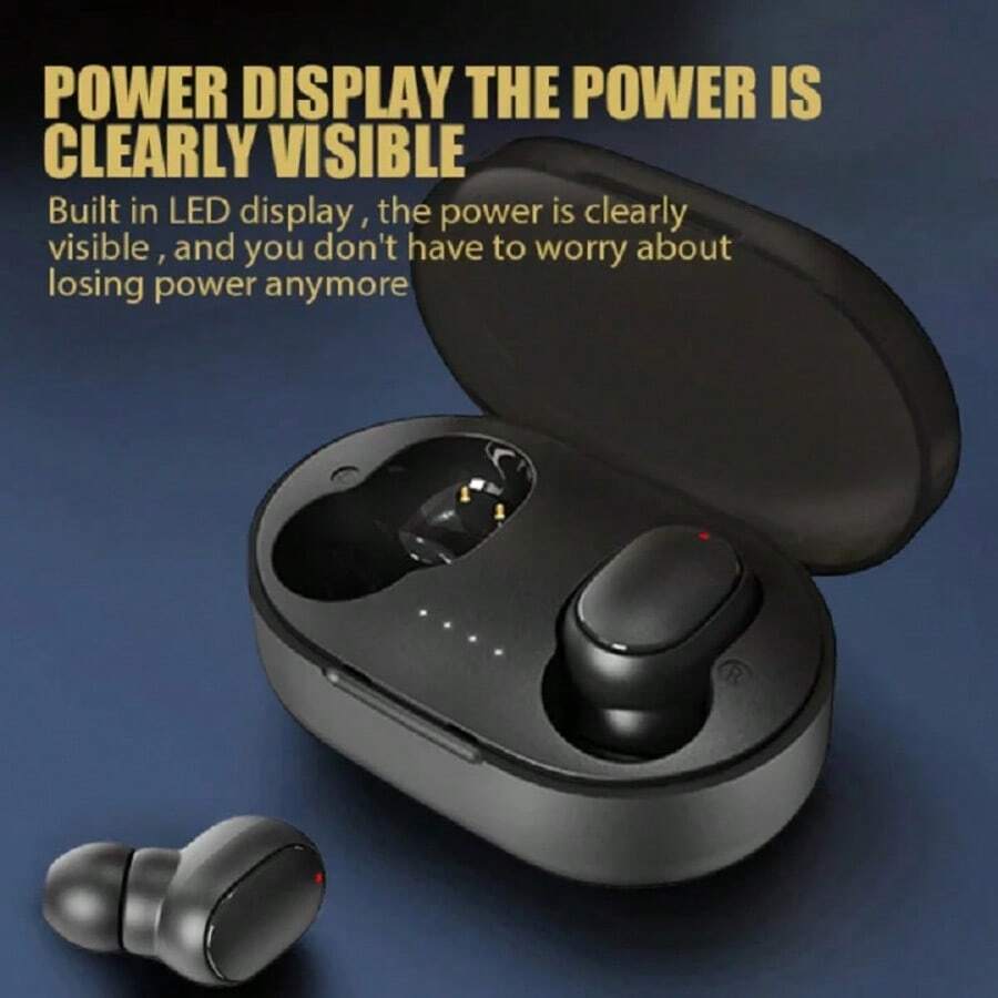 A6S TWS True Wireless Bluetooth Earbuds 5.3 Touch Control Earphones With Microphone, Waterproof Sports Earphones Compatible With All Smartphones - Black - View 1