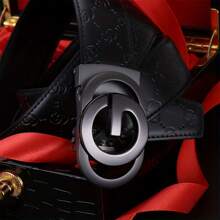 Men's Fashion Belt Famous Brand Men Genuine Leather Belts Designers High Quality Belts For Men Luxury Business Fashion Work Jeans Dress Belt - 銀色 - 查看 5