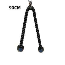 1pc Bicep Triceps Rope Attachment, Lat Pulldown Handle For Lat Pulldown Cable Machine, Shoulder Muscle Training Gym Equipment Gym Accessories - Multicolor - View 3