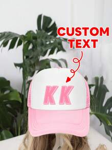 [Customized] 1pc Customizable Baseball Cap With Printed Photo, Logo, Or Text, Unisex Trucker Hat Design, Suitable For Parties, Holidays, Anniversaries - Multicolor - View 19