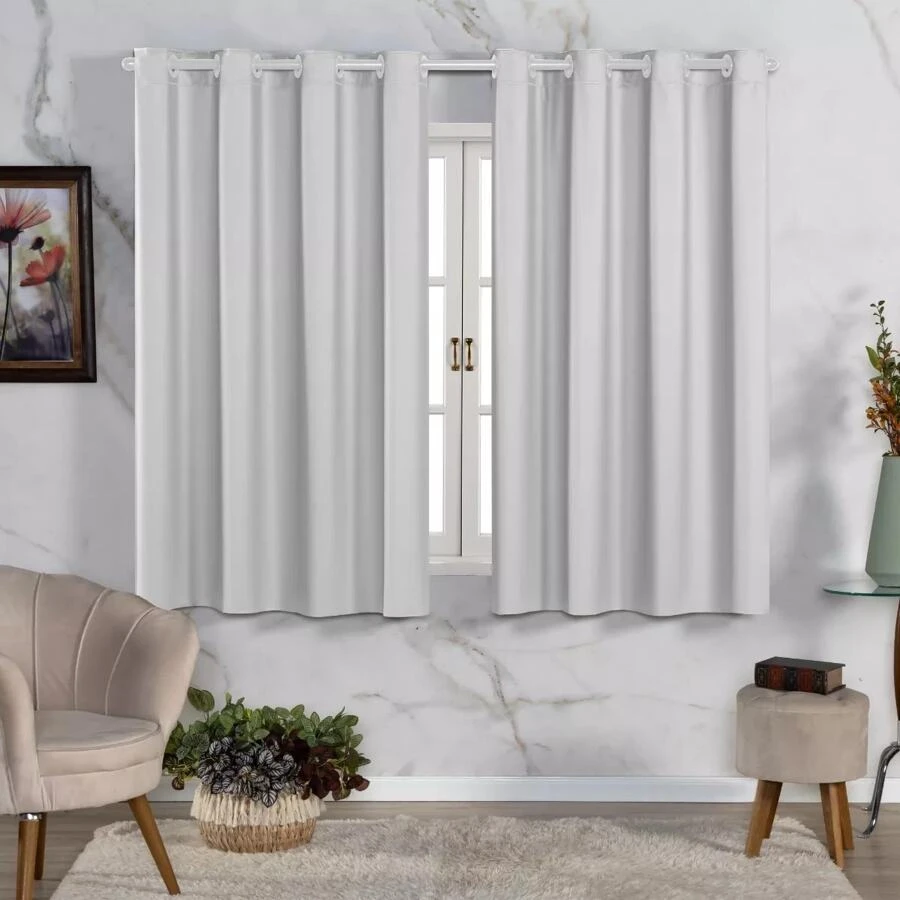 Blackout Curtain Cuts Light PVC Black Out Living Room Bedroom Kitchen 2.20 X 1.40