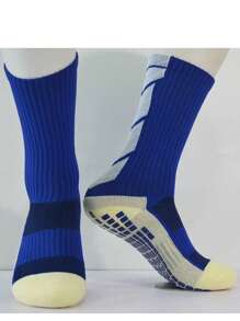 Kit 1/2/3/12 Premium Non-Slip Wear-Resistant Soccer Sports Socks - Blue - View 3