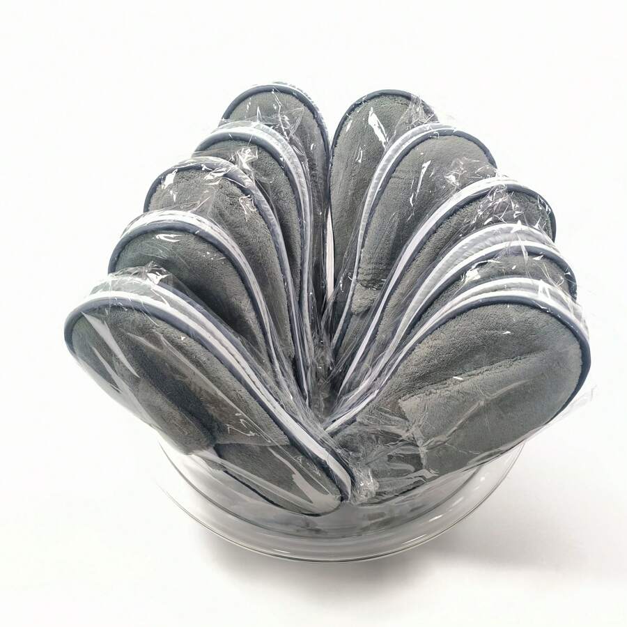 10 Pairs Luxury Slippers, Ultra-Soft Non-Slip Slipper, Bulk Hotel & Spa Quality, Perfect For Guests, Travel, Shoeless Homes, Mens 11, Womens 12, Home Essential Bath/Bathroom Accessories