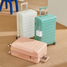 New Multi-Function Travel Suitcase 20"/24" Large Capacity Password Lock Luggage Trolley Case, Men Travel Essential - Pink - View 5