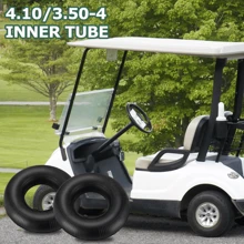 2PC Wheelbarrow Inner Tubes 4.10/3.50-4 Heavy Duty Replacement Tire Inner Tube - Black - View 2