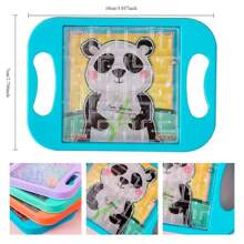 12pcs Cartoon Maze Game Toys Balance Ball Patience Game Toys Handheld Rolling Ball Maze Game Toys (Random Colors)