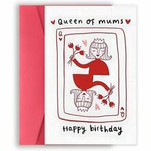 1 bucată, felicitare de zi de naștere pentru regina mamei, cea mai bună felicitare de aniversare pentru mama, la mulți ani, felicitare de ziua mamei - plic inclus