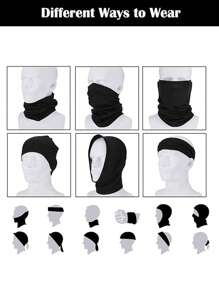 5 件/2 件/1 件美国国旗印花颈套脸部服装颈套面罩围巾防晒透气头巾透气防晒防风适用于滑雪钓鱼徒步骑行春夏季 - 彩色 - 查看 5