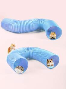 1pc Plastic Expandable Tunnel Diameter Fit For Hamsters, Guinea Pigs - Multicolor - View 1