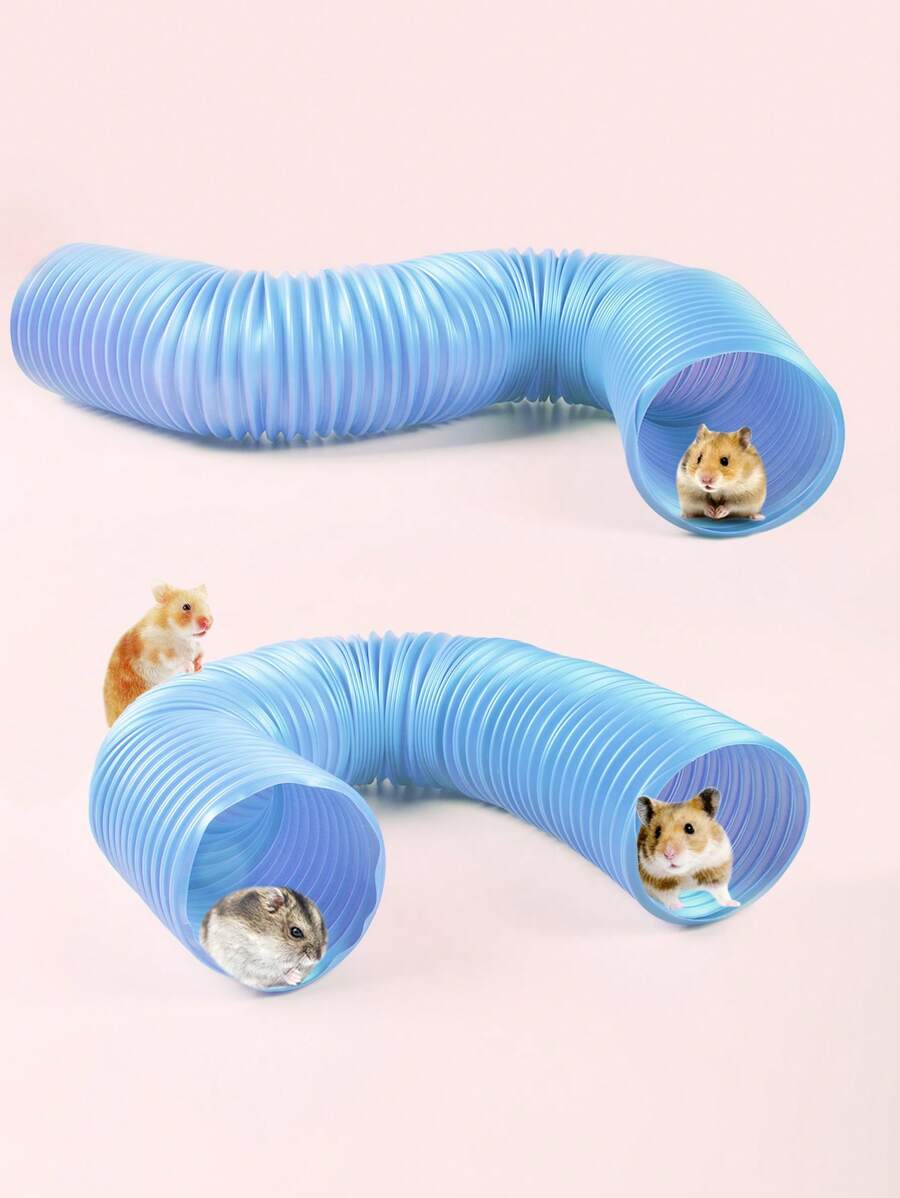 1pc Plastic Expandable Tunnel Diameter Fit For Hamsters, Guinea Pigs - Multicolor - View 1