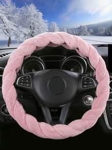 Women's Fluffy Plush Car Steering Wheel Cover (With Inner Ring), Soft Warm Cute Auto Accessories, Applicable To Vehicles, Sedans, Universal, Furry, Anti-Slip, Standard Size 14.5-15 Inches - one-size - View 12