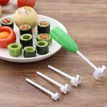 5pcs/Set Fruit & Vegetable Corer, Multi-Function Veggie Seed Remover, Cucumber & Bitter Gourd Deseeder, Kitchen Tool, Party Food Prep, Christmas Fruit Tool