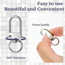 10/20/30pcs Metal Lobster Claw Clasp, Swivel Quick Snap Keychain Hook, Keychain Hook For Keychain Making DIY Crafts Sling Making Accessories For Bag Keychain Connector Jewelry Making