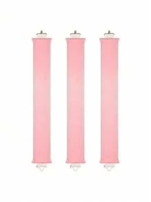 1 pieza /Set de 3 rodillos para el cabello, rodillos rizadores sin calor de satén, diadema rizadora y rizador caliente, elásticos, suaves y duraderos para dormir