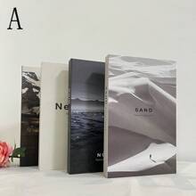 4pcs Foldable Fake Books, Simple Decorative Bookshelf Ornaments, For Display Best Gifts Birthday Graduation