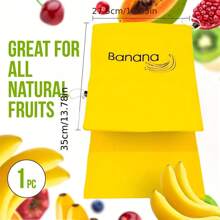 1 pieza Bolsa para almacenamiento de plátanos - Bolsas reutilizables para frutas y verduras, bolsa para ensalada, bolsa de almacenamiento en refrigerador con cordones, para evitar la maduración - Hecha de tela transpirable - Para el hogar y la cocina - Regalo ideal para amantes de la comida y organizadores