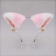 1pc Cat Ear Headband With Bow For Cosplay - Multicolor - View 7