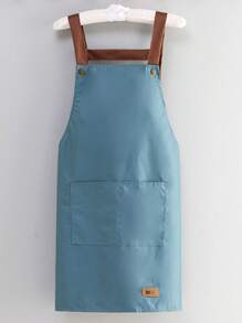 1 pezzo Grembiule da chef personalizzato con ricamo, grembiule nero impermeabile, con regolazione e 2 tasche, adatto sia per uomo che donna, grembiule professionale per cucina, cottura, giardinaggio, pittura, panetteria, ristorante - Multicolore - Visualizzare 12