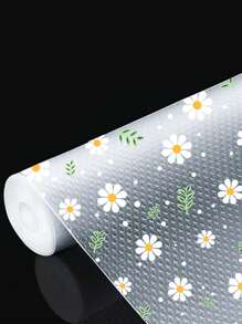 1 Roll Cute Shelf Liner, Suitable For Kitchen Cabinets, Non-Stick Drawer Liners, Anti-Slip Refrigerator Mats, Waterproof EVA Fridge Pads, Cabinet Mats, Easy Placemats