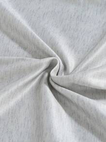 2 件套青少年女孩舒适睡衣套装，圆领可爱猫咪印花短袖波尔卡圆点长裤，舒适家居服套装 - 灰色 - 查看 6