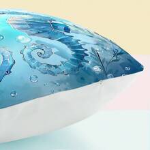 4pcs Ocean Animal Series Decorative Throw Pillow Covers, 45*45cm Single-Sided Printed - Multicolor - View 4