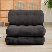 Folding Sofa Bed, Convertible Sleeper Chair With Pillow & Back Support, Portable Fold Out Chair Bed, Comfy Floor Sofa Lounge, Lazy Sofa For Dorm/Living Room/Office/Apartment - 深灰色 - 查看 7