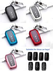 Premium TPU Car Key Fob Cover - Full Protection Case Key Shell For Crown For Prado For Highlander For RAV4 For Alphard For Vellfire For Harrier For BZ4X Anti Fall And Dust-Proof Keybag
