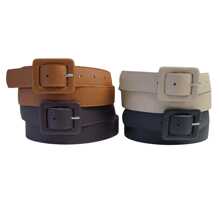 Women's Belt 3cm Square Buckle Covered Current Fashion Winter Summer 96410