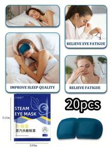 Lutein Steam Eye Mask, Long-Lasting Thermal Treatment, Moisturize Eyes, Relieve Fatigue, Relax Body And Mind, Suitable For Students Using Computers/Phones, Busy Office Workers, Business Travelers, Tourists And Late-Night People, Eye Care, Relieve Eye Strain And Improve Sleep, Mild And Unscented, Disposable Heated Eye Patch/Mask