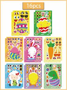 Anime Bunny Sticker Set Large Sticker Notebook Holiday Party Party Supplies Party Decorations Festive Birthday Accessories Party Small Gift Party Supplies Set