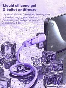 Durcord 四合一 66W/100W（最大）/27W 快充线，兼容多种手机，硅胶充电线，安卓/Type-C USB 设备，便携式充电器，兼容 17/16/15/14/13/12/11/S24/S23/S22/S21、vivo 等机型，通用高效充电适配器 - 彩色 - 查看 12