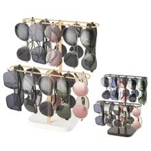 1个24格时尚眼镜展示架，金属框架搭配木质底座，适用于书桌、梳妆台、卧室、性别揭晓派对、生日、婚礼、聚会等场合，是送给同事、朋友和家人的完美礼物，也是返校季的理想之选。 - 彩色 - 查看 11