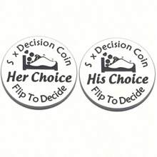 1pc Double-Sided Stainless Steel Funny Gift Love Pocket Hug Token For Boyfriend Girlfriend Husband Wife Couple's Valentine's Day Gift Couple Anniversary Wedding Engagement Gift Car Accessories Bag Charm