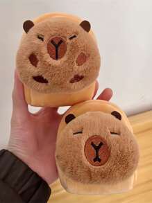1 pieza/3 piezas Cartera de peluche de Capibara gracioso estilo Kawaii, juguete de almacenamiento de Capibara de lujo (estilo aleatorio), tarjetas de crédito, almacenamiento, regalos para familiares, amigos, colegas, oficina, niños, campamento al aire libre, niñas, regreso a clases, Pascua, regalos de Pascua, Navidad, artículos esenciales de Halloween