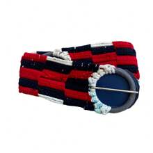 Cincho para Caballo Montura Silla Charra Artesanal Comodo y Tradicional - Rojo-negro - Ver 4