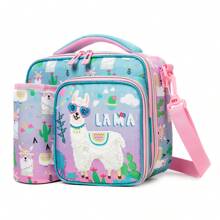 Lancheira Bolsa Para Crianças Meninas Com Alça De Ombro Destacável Para Creche Escola Unicórnio Rosa Lancheira Para Estudantes Da Escola - Kits de refeição - Ver 16