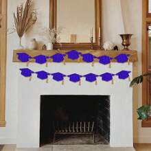 Graduation Decorations Glitter Congrats Grad Graduation With Tassel Party Congratulations Banner Decor Graduation Party Favors - Multicolor - View 8