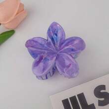 1 Stück Haarclip für Frauen in Plumerien-Form mit künstlichen Perlen, leichter Kunststoffclip, modischer und eleganter einfarbiger Haarclip, Haarzubehör für den täglichen Gebrauch, Gelegenheitspartys, Haargriff geeignet zum Zusammenbinden der Haare, Haaraccessoires, Haarspangen, Haarklemmen