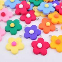 3/5/7 件花朵吊坠饰品树脂花朵向日葵吊坠首饰 DIY 项链手链钥匙扣首饰制作装饰工艺用品海滩度假派对婚礼生日周年纪念礼物配件毕业季开始季礼物首饰制作配件 - A - 查看 2