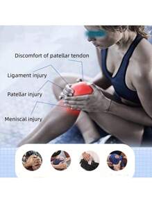 Knee Brace For Women & Men With Patella Band Stabilizer - Adjustable Knee Compression Sleeve For Running, Basketball, Hiking | Non-Slip Silicone Support & Pain Relief - Multicolor - View 5