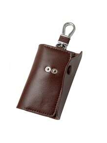 1 pieza Bolsa compacta para llaves, billetera con llavero organizada con cierre de broche , bolsa de llaves de moda con opciones de multicolor, accesorio unisex mini cartera