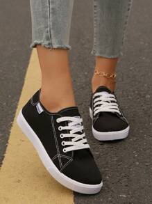 Women's New Lightweight Casual Lace-Up Sneakers For Outdoor Hiking And Exercise, Versatile For Spring And Autumn