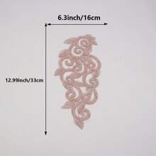 1 Peça Aplique Bordado, Para Acessório de Decoração de Vestido Feminino DIY com Pérolas