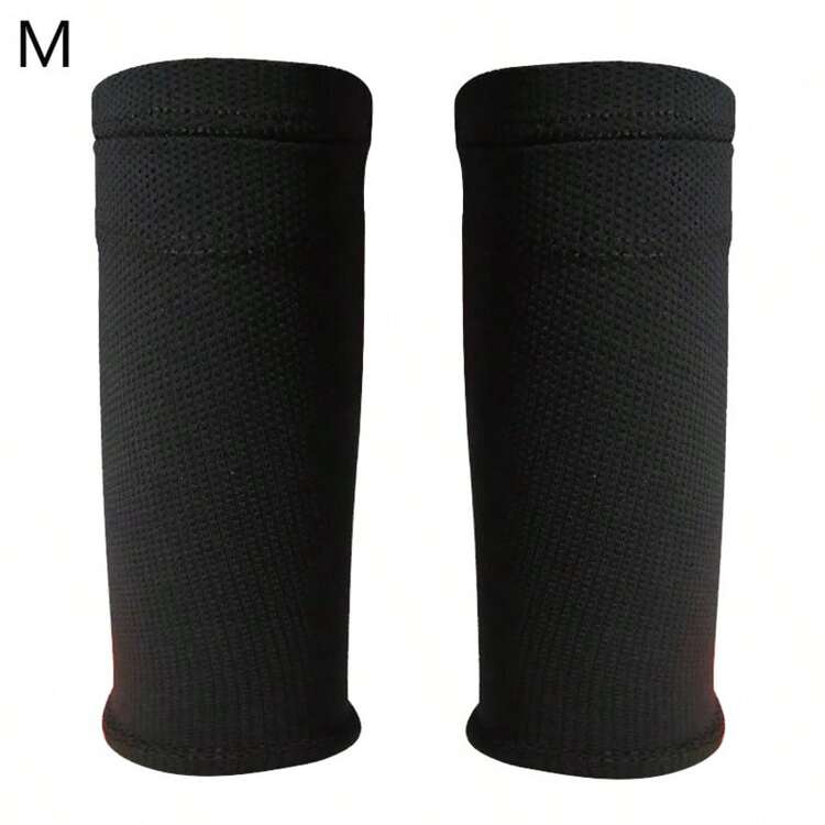 1 Pair Soccer Shin Guards With Pockets, Breathable Soft Double-Layer Sports Leg Protectors, Outdoor Sports Equipment - Multicolor - View 14